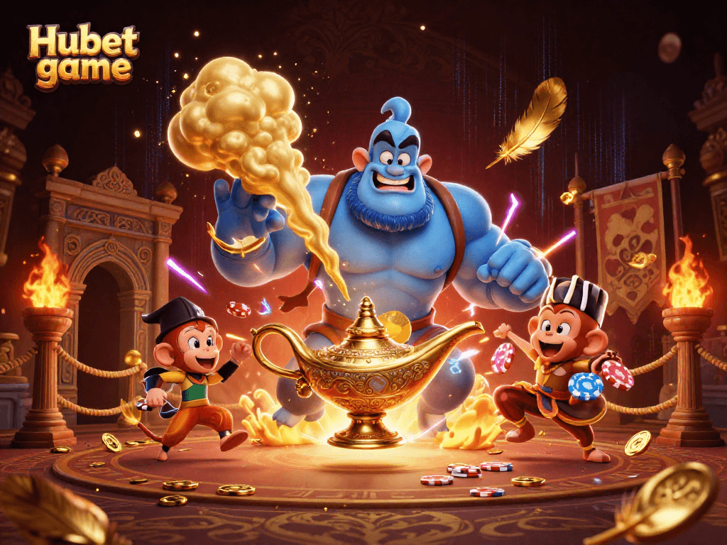 Experience the Hubet game with vibrant characters and magical elements in an exhilarating casino atmosphere.