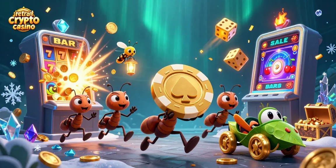 Jouez à retrait crypto casino pour des gains rapides avec cette illustration dynamique.