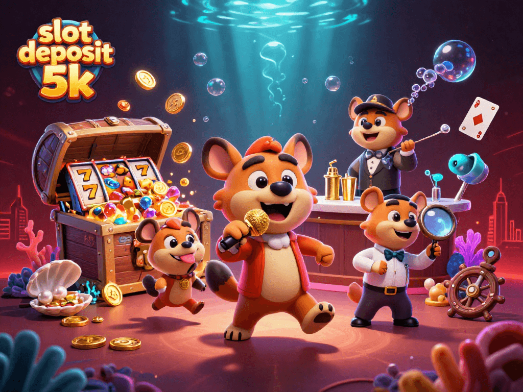 Experience the excitement of slot deposit 5k with hyenas at a vibrant casino club.