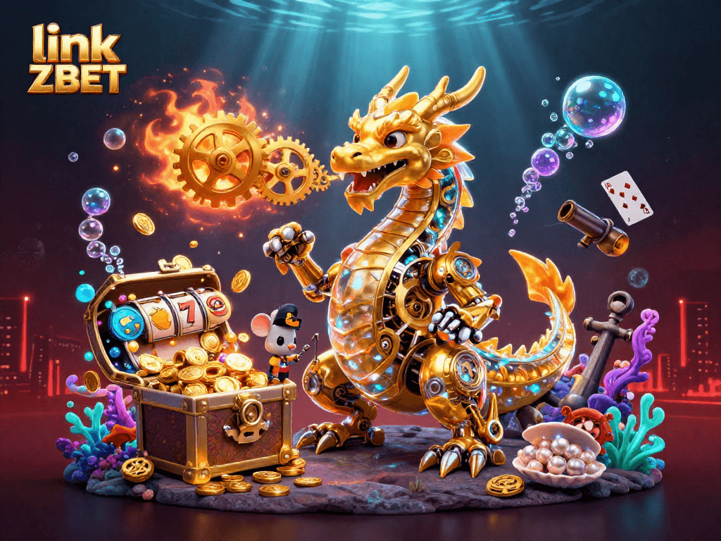 Experience winning strategies at link ZBET with vivid casino-themed 3D art, showing vibrant slot reels.