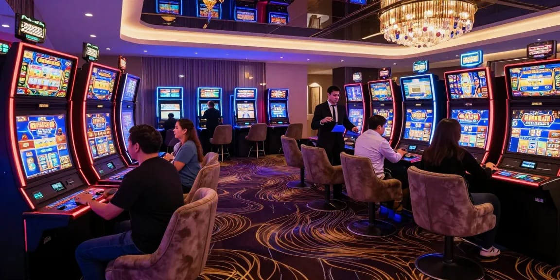 Pengalaman bermain LUXURY777 di kasino mewah dengan mesin slot dan dealer profesional.