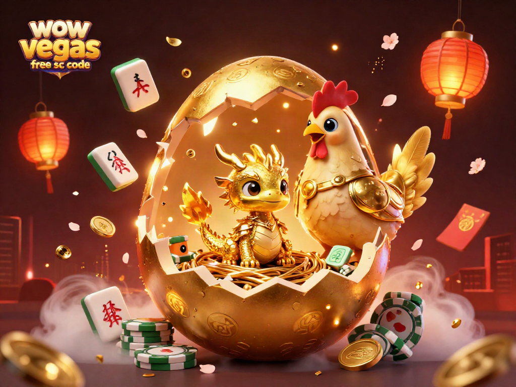 Engage with exciting gameplay at wow vegas free sc code, featuring gold dragon and poker chips.