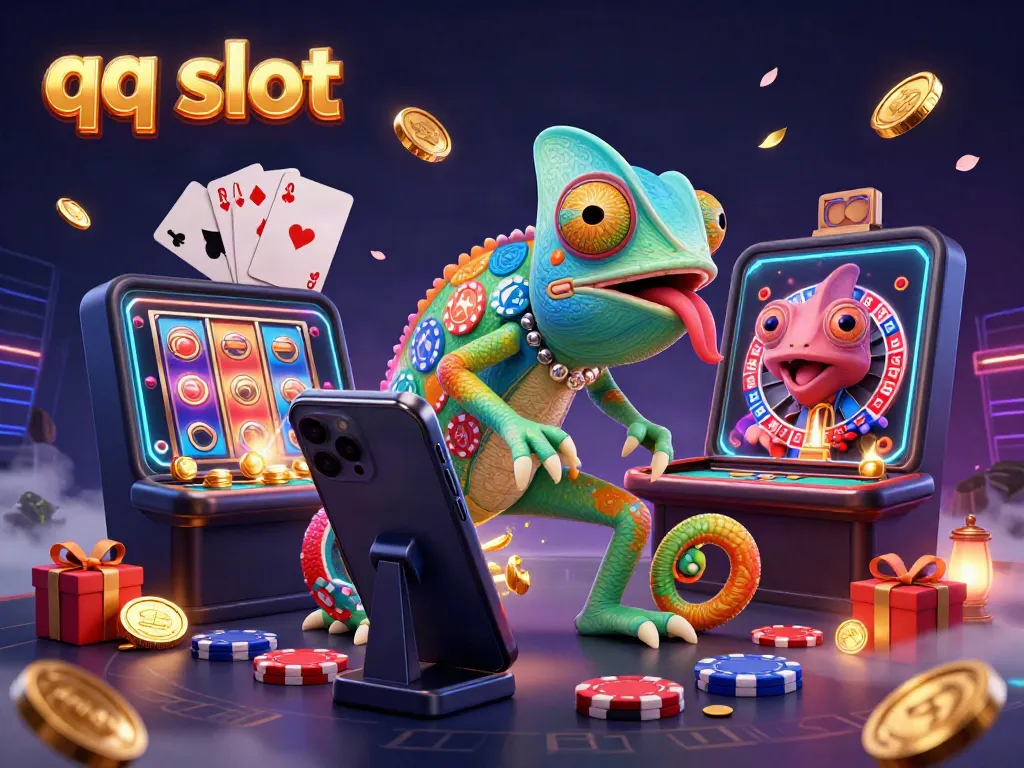 Experience thrilling qq slot gameplay with dynamic casino elements in an engaging digital scene.