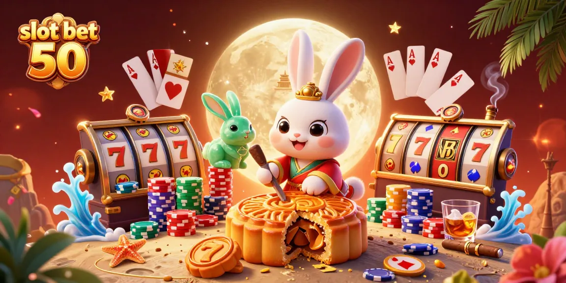 Win big with slot bet 50 in this vibrant digital casino scene filled with action.