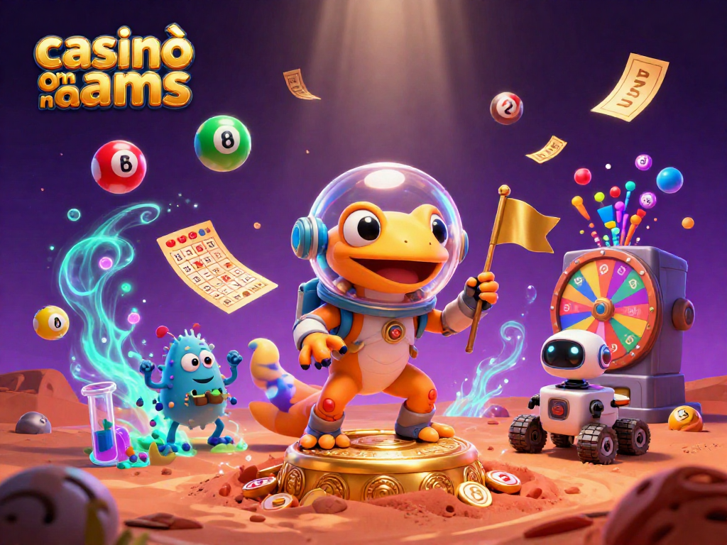 Scopri i casinò online non AAMS con un gecko marziano e divertenti elementi di gioco.