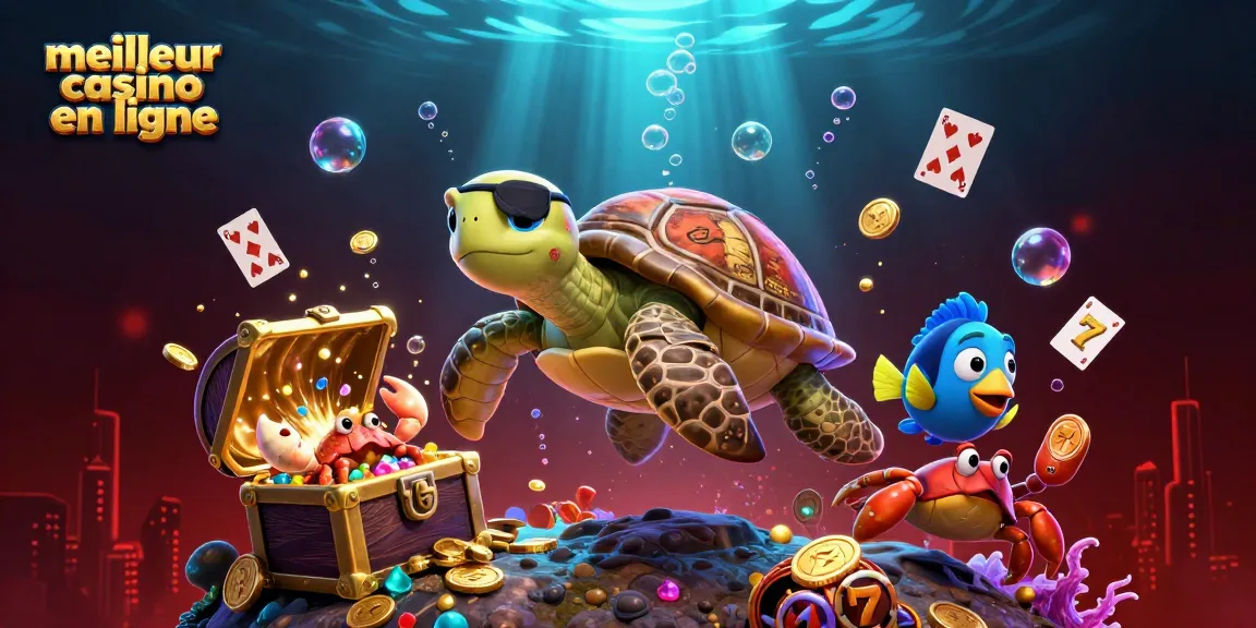 Découvrez le meilleur casino en ligne à travers une scène sous-marine remplie de trésors et de jeux passionnants.