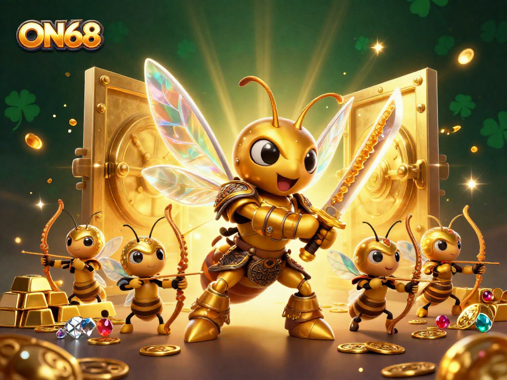 Engage in thrilling gameplay at ON68 with vibrant treasures and action-packed visuals