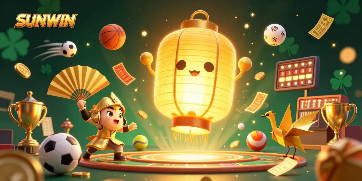 SUNWIN delivers action as the golden lantern spirit illuminates an exhilarating online casino scene filled with dynamic game elements.