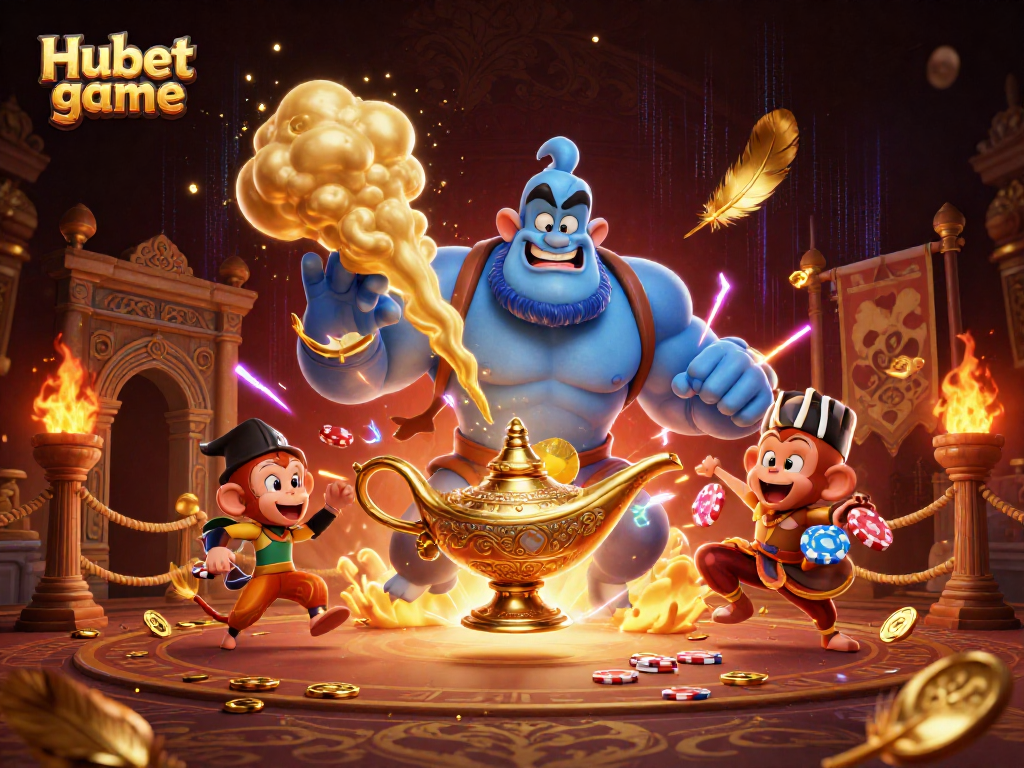 Experience the Hubet game with vibrant characters and magical elements in an exhilarating casino atmosphere.