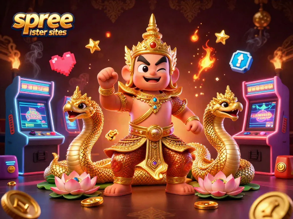 Spin and win at spree sister sites with dynamic game elements, vibrant 3D characters and casino themes.