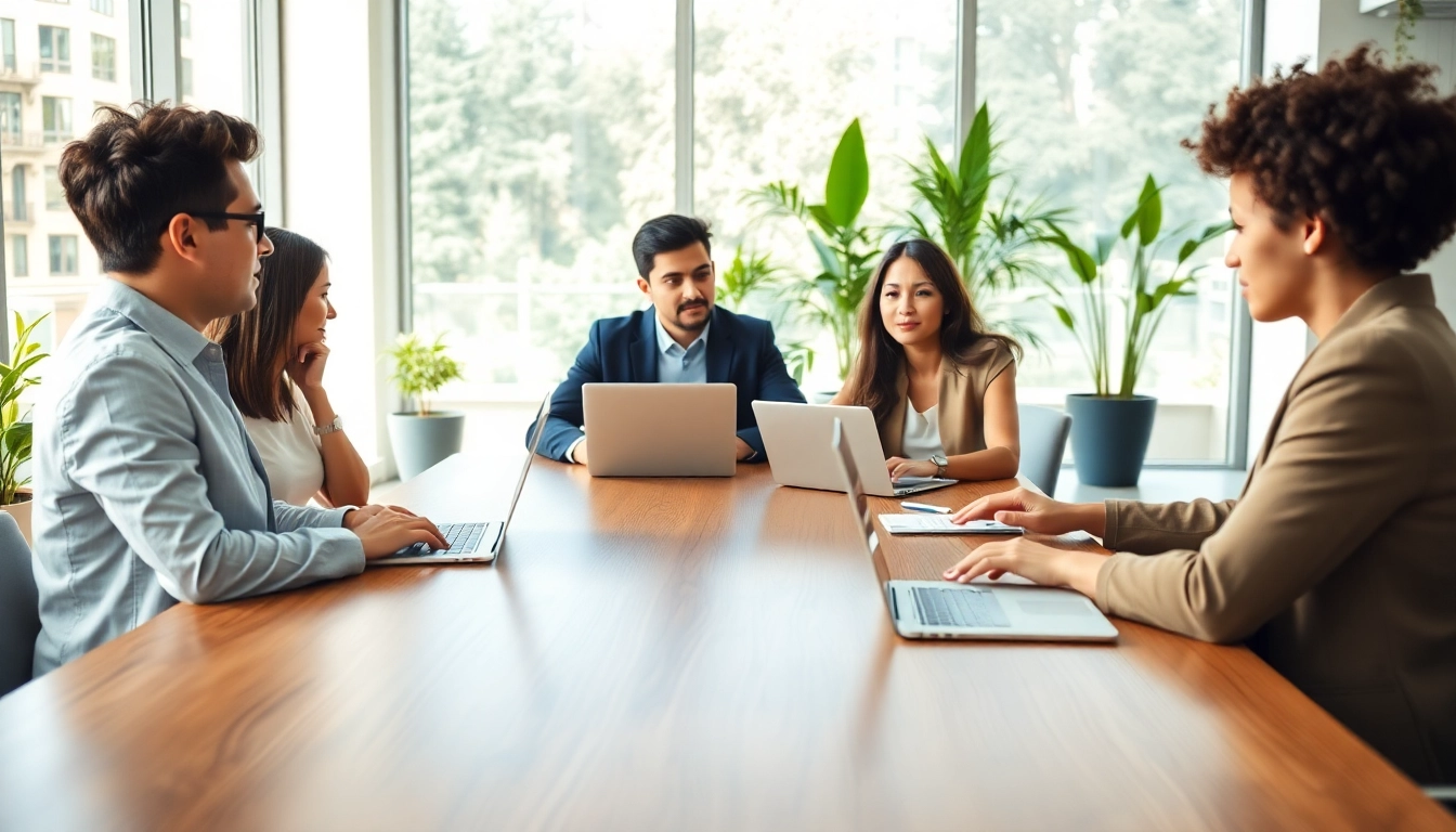 Visualize your Ideal Career with professionals in an engaging office setting.
