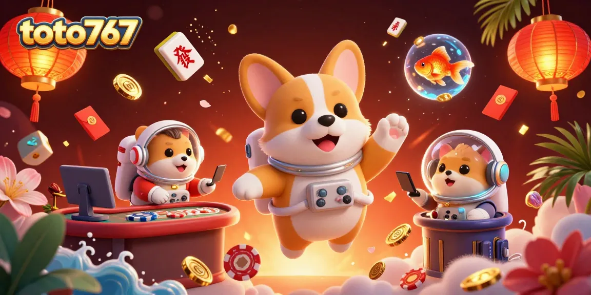Toto767 menawarkan pengalaman bermain yang menarik dengan karakter lucu di kasino luar angkasa.