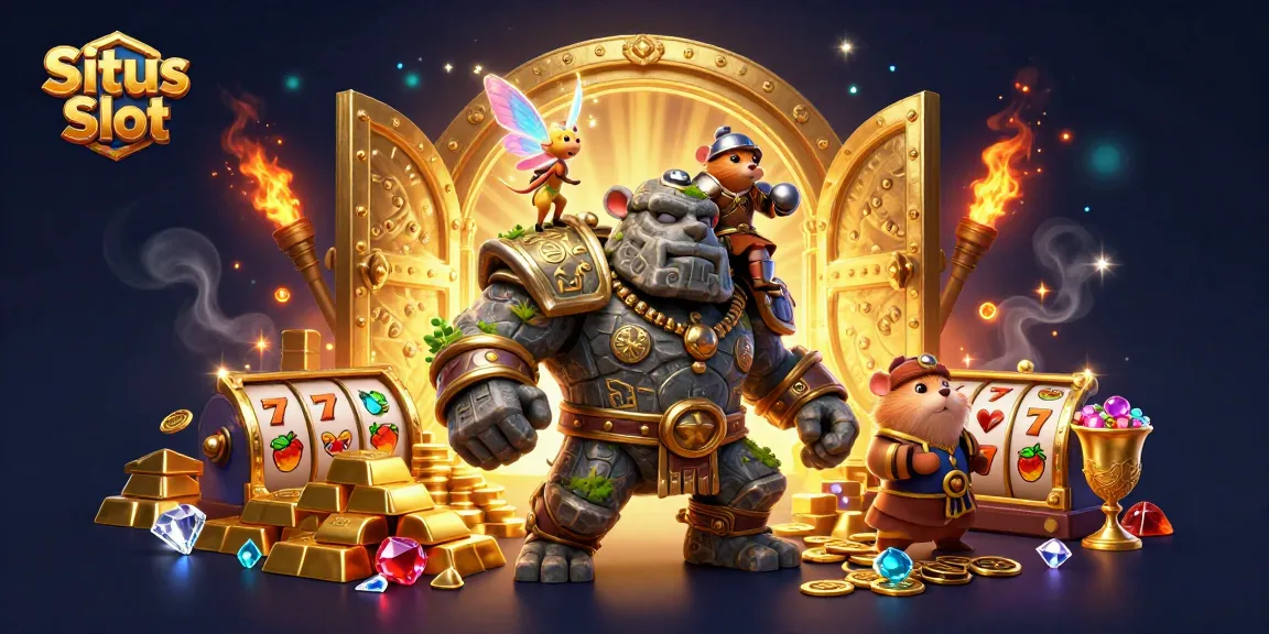 Menangkan jackpot dengan Situs Slot, golem kuno, peri ajaib, dan ksatria hamster di dunia kasino.