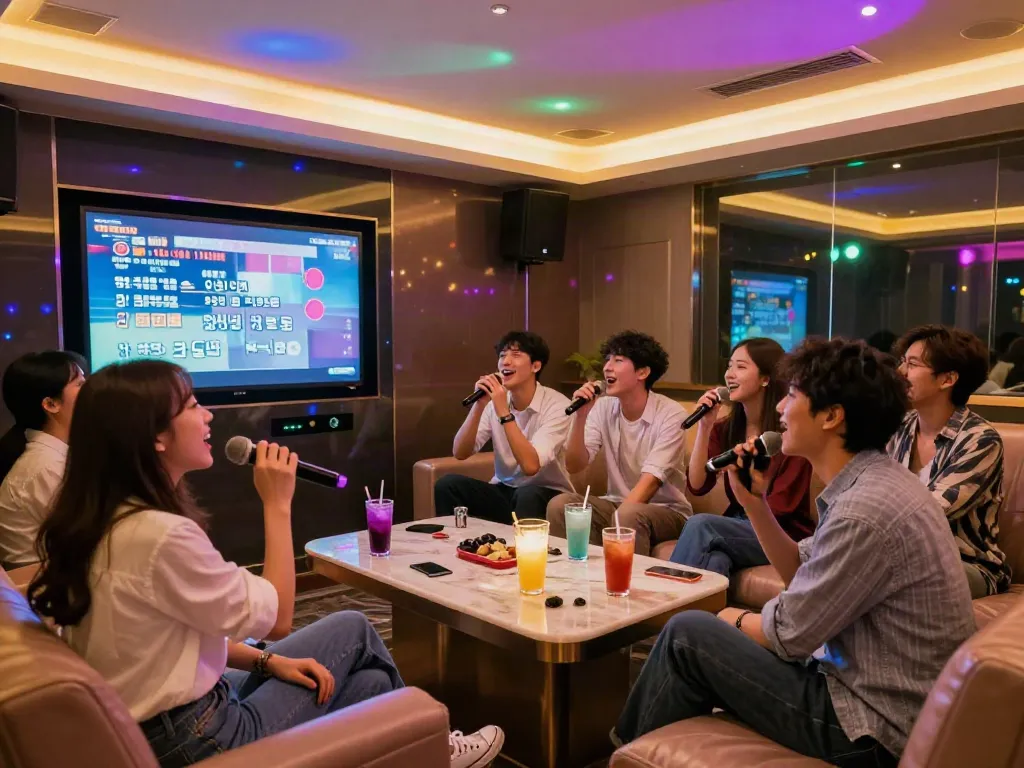 강남 달리는토끼에서 친구들과 신나는 노래를 부르며 즐기는 모습