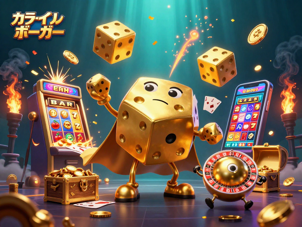 オンラインポーカーで楽しむキャラクターたちが賑やかに演出され、デジタルカジノゲームの魅力を満喫。