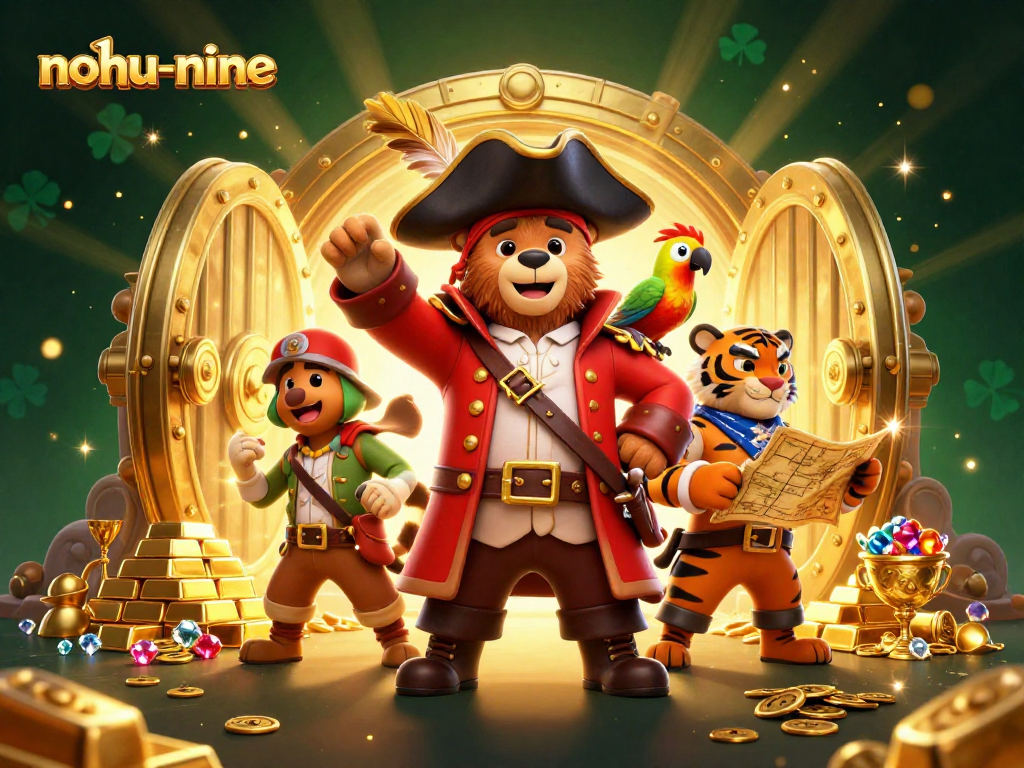 Experience exciting gameplay with nohu-nine in a vibrant, dynamic casino adventure featuring a treasure-filled scene.