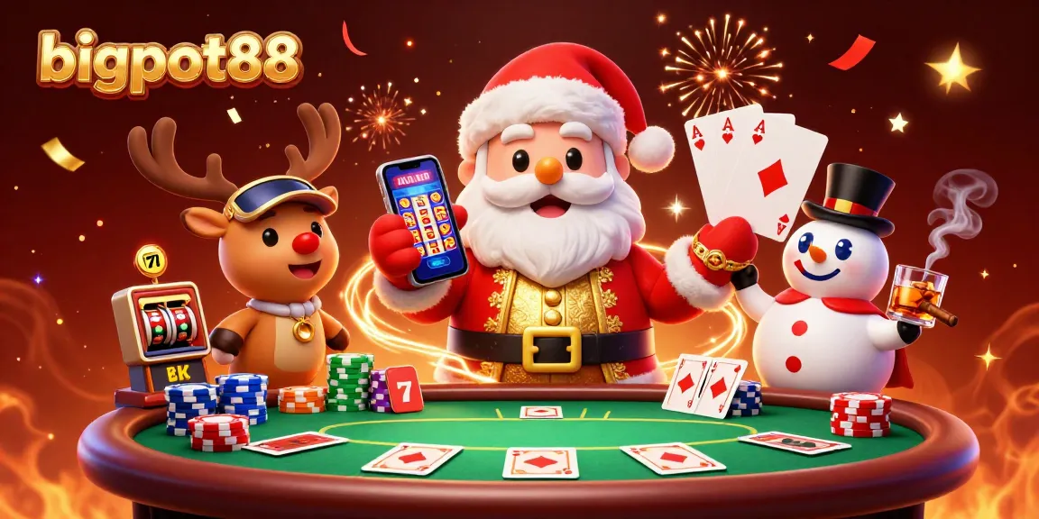 Experience the excitement of bigpot88 as Santa celebrates high-stakes gaming with dynamic casino elements.