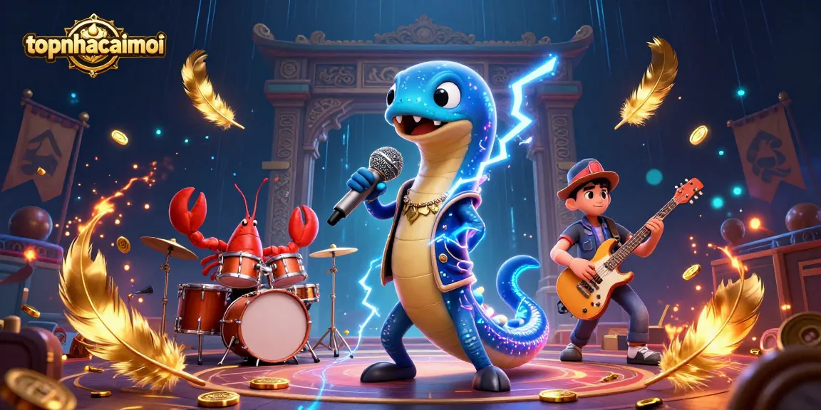Engage in thrilling casino action with topnhacaimoi featuring a DJ electric eel, lobster drummer, and seahorse guitarist.