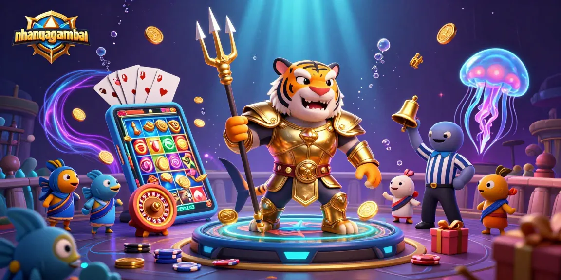 Engage in thrilling gameplay at nhanquagamebai in an underwater colosseum with dynamic casino elements.