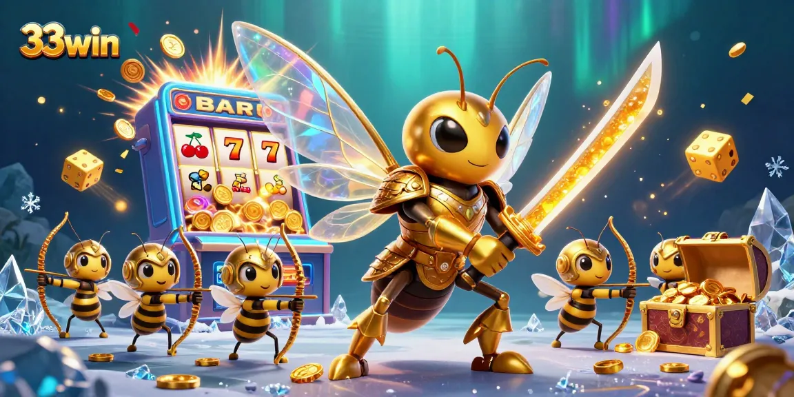 Engage in epic gameplay with 33win's vibrant slot machines and captivating 3D illustrations.