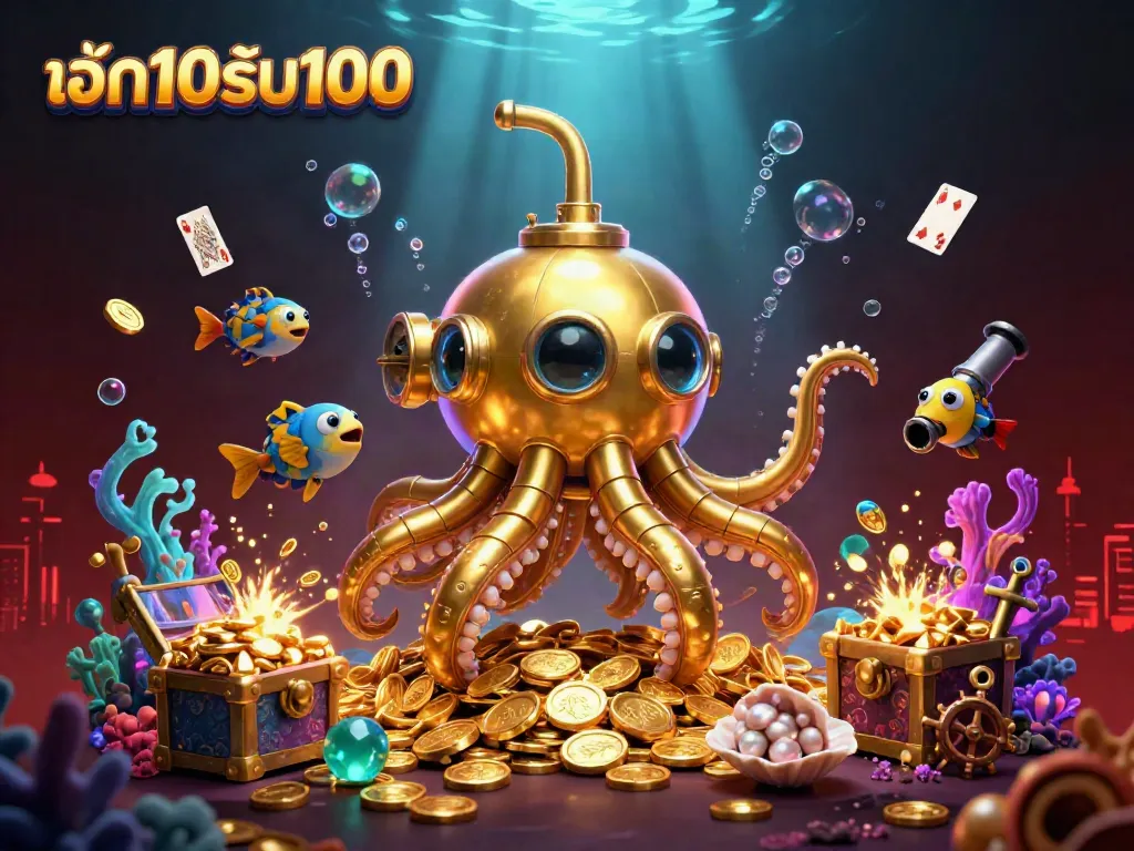 ภาพเฉลิมฉลองการเล่นเกม ฝาก10รับ100 กับ Kraken ทองในทะเลเหรียญ