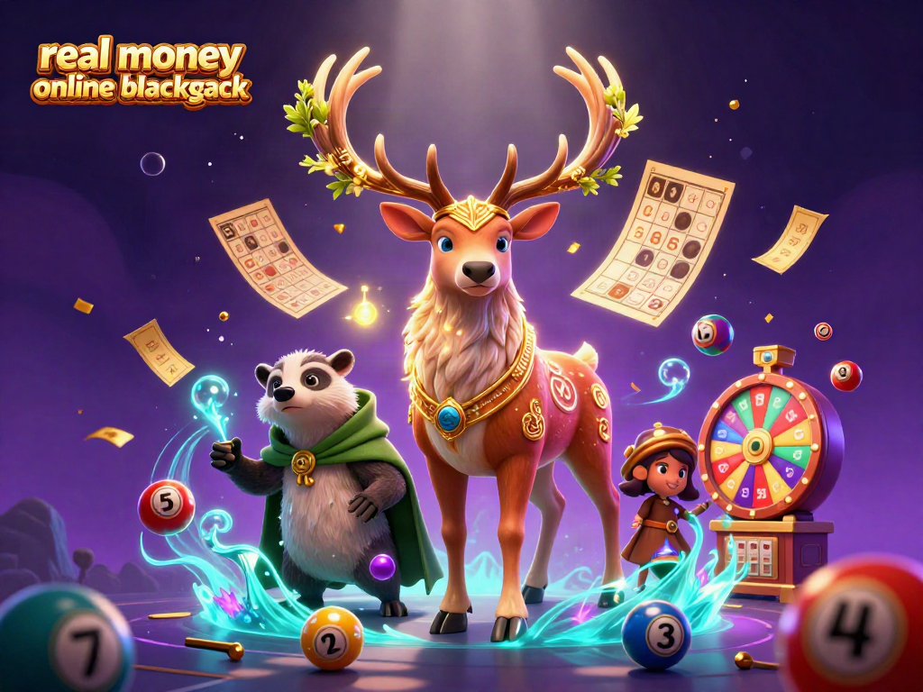 Experience real money online blackjack excitement with vibrant gameplay elements and enchanting characters.