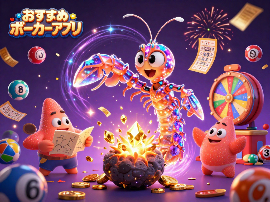 おすすめポーカーアプリでチャンスを掴む、カラフルなボールが飛び交う賑やかなシーン