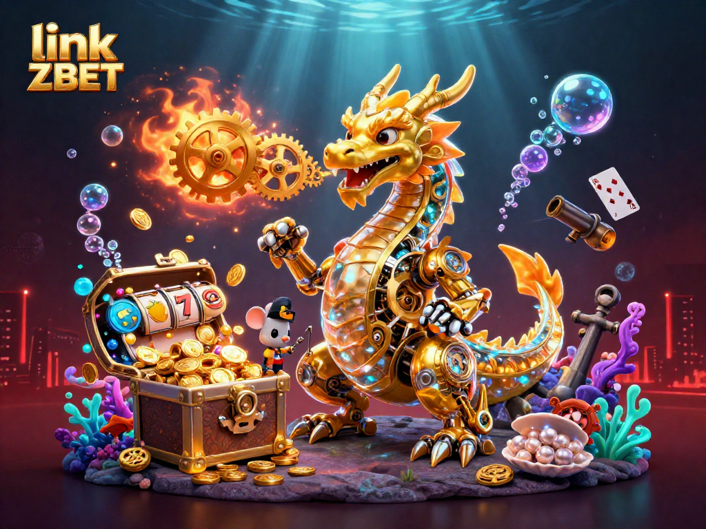 Experience winning strategies at link ZBET with vivid casino-themed 3D art, showing vibrant slot reels.