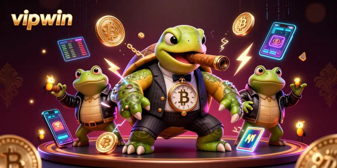 Experience the thrilling casino atmosphere at vipwin with vibrant characters and digital excitement.