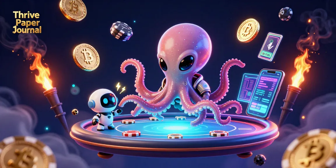 Engage in thrilling poker with the Thrive Paper Journal in a vibrant cosmic casino