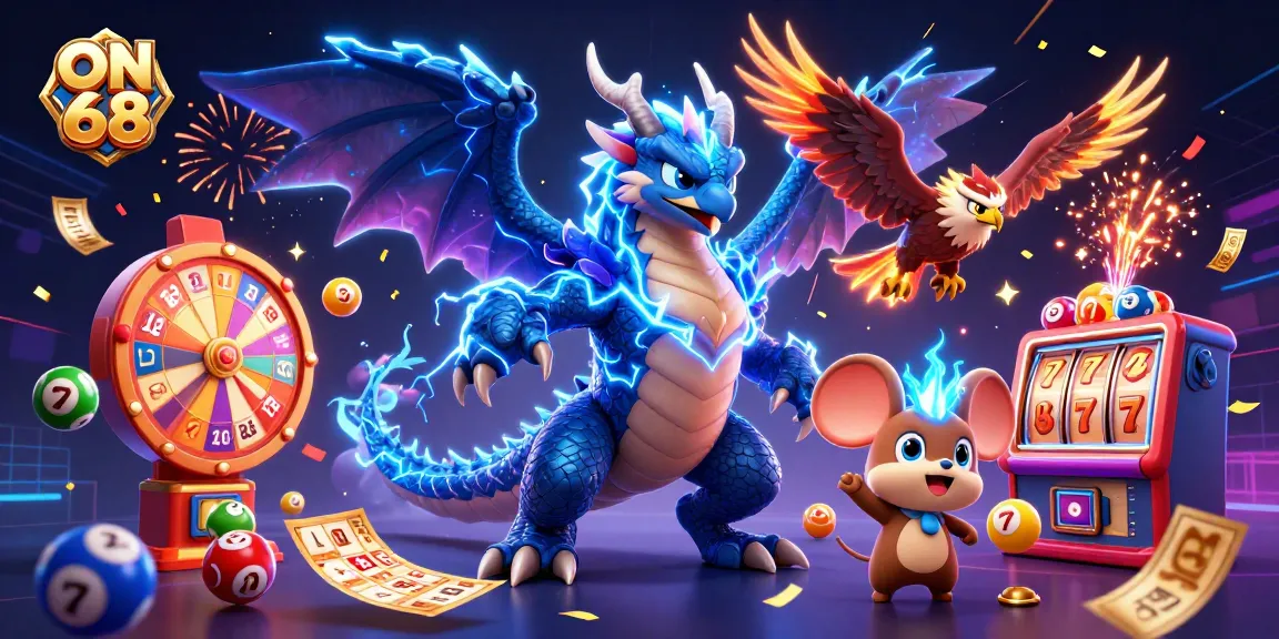 Engage in exhilarating gaming with ON 68: a vibrant scene of dynamic casino excitement.