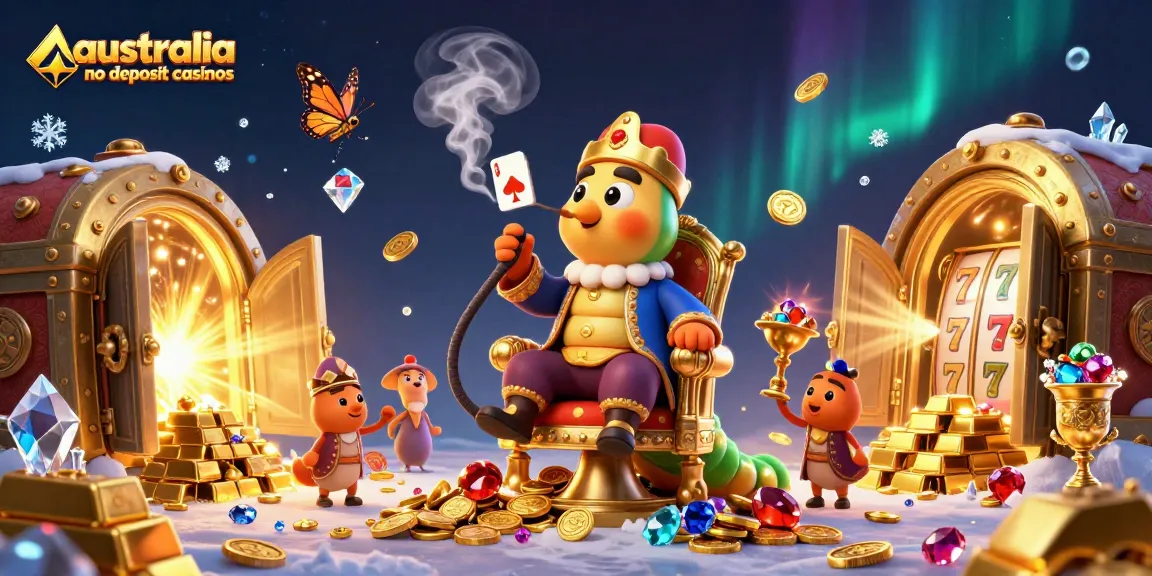 Engage with exciting australia no deposit casinos through this vibrant, dynamic 3D casino illustration.