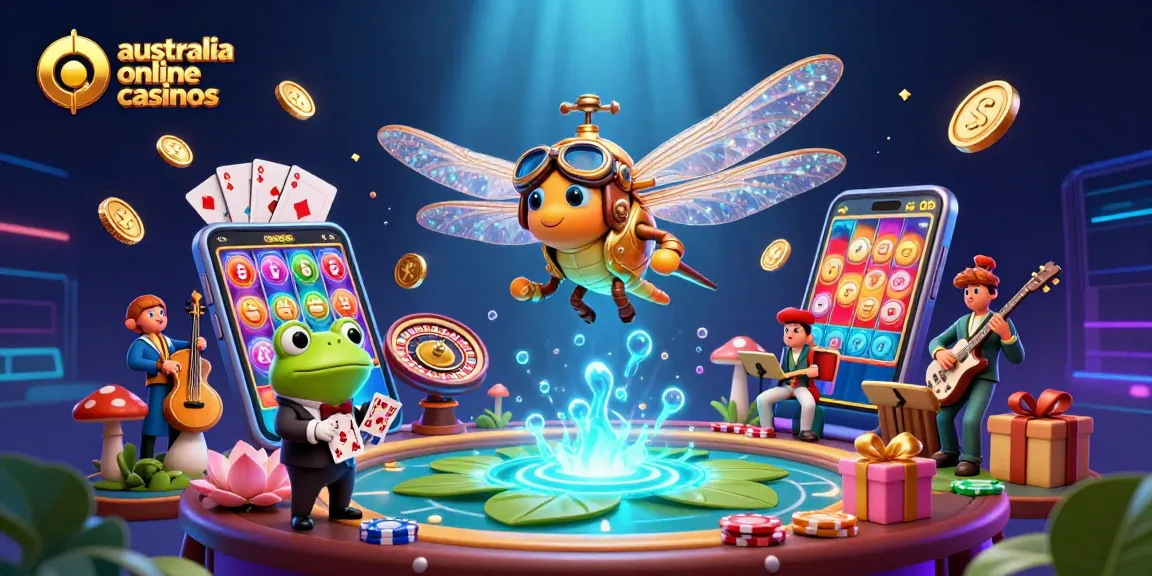 Experience the thrill of australia online casinos with vibrant character action and colorful gaming dynamics.