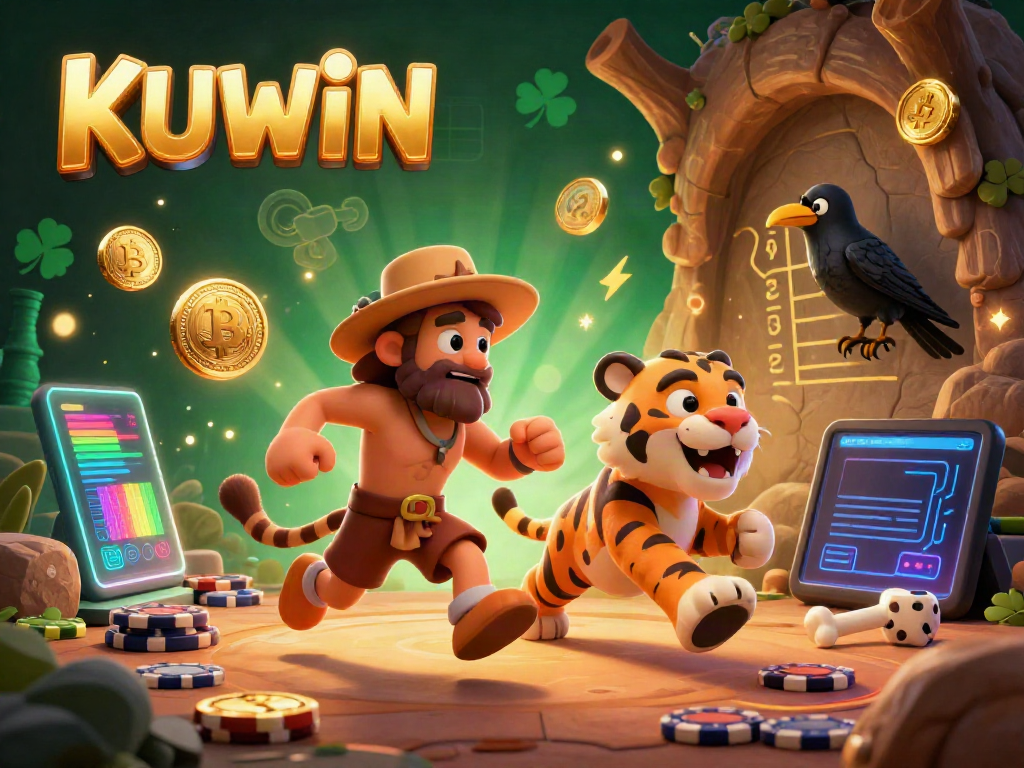 Engage in thrilling prehistoric casino games with KUWIN as cavemen and a sabertooth tiger enrich the gambling scene.