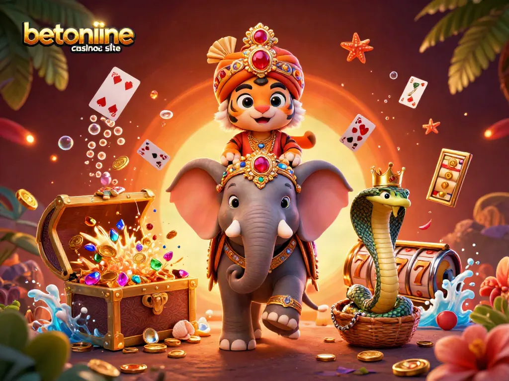Discover the vibrant energy of the betonline casino sister site illuminated by slot reels and colorful gems.
