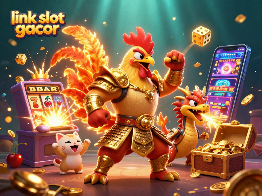 Engage with link slot gacor in this dynamic 3D illustration of gaming excitement.