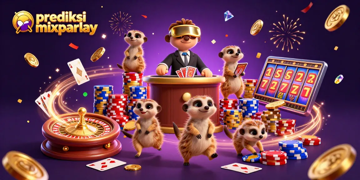 Place bets with prediksi mixparlay in an exciting meerkat casino scene full of energy.