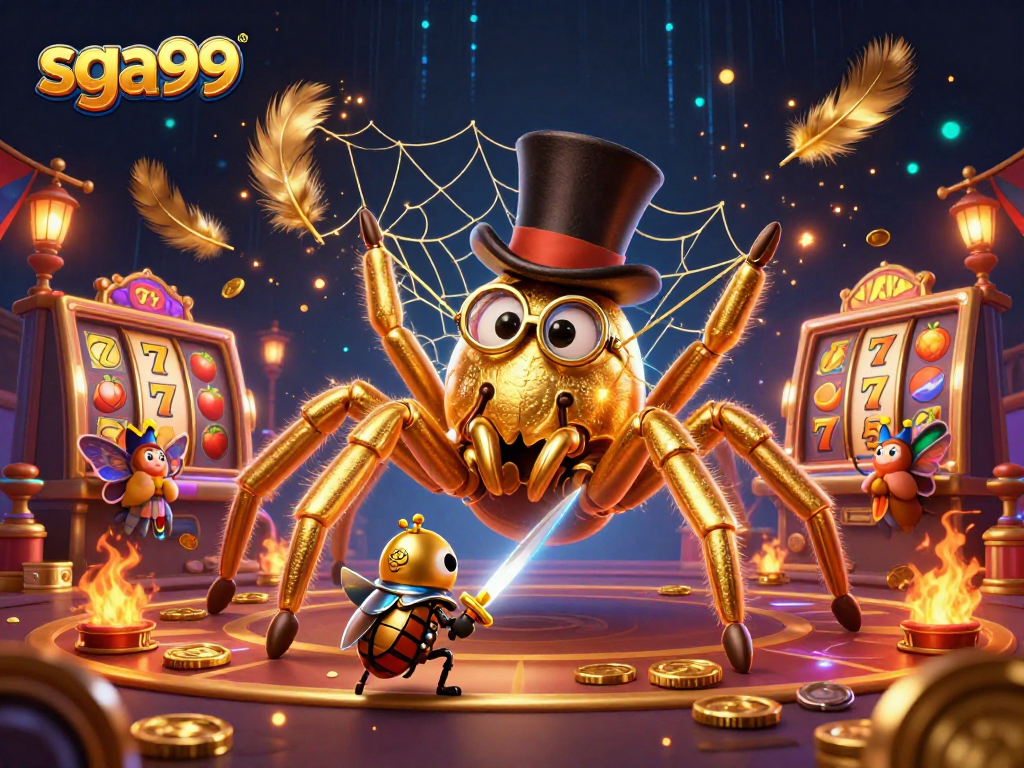 Experience exciting gaming actions in sga99 with engaging characters and vibrant casino elements.