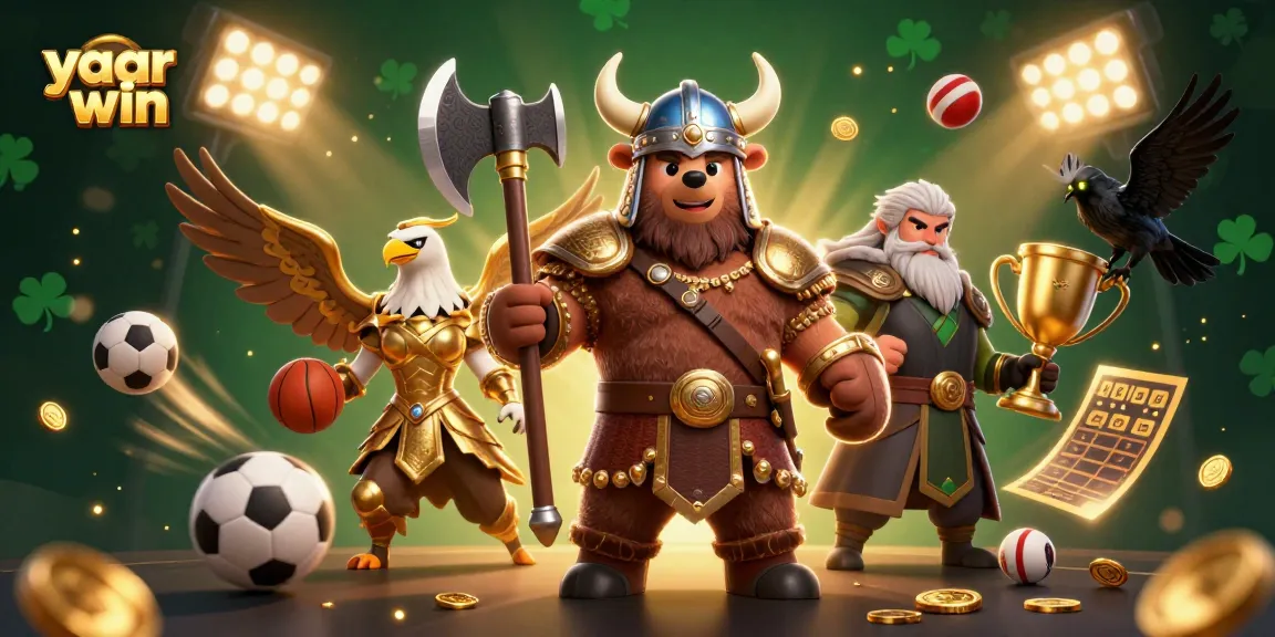 Experience thrilling action in the yaar win scene with dynamic sports elements and mythical characters.