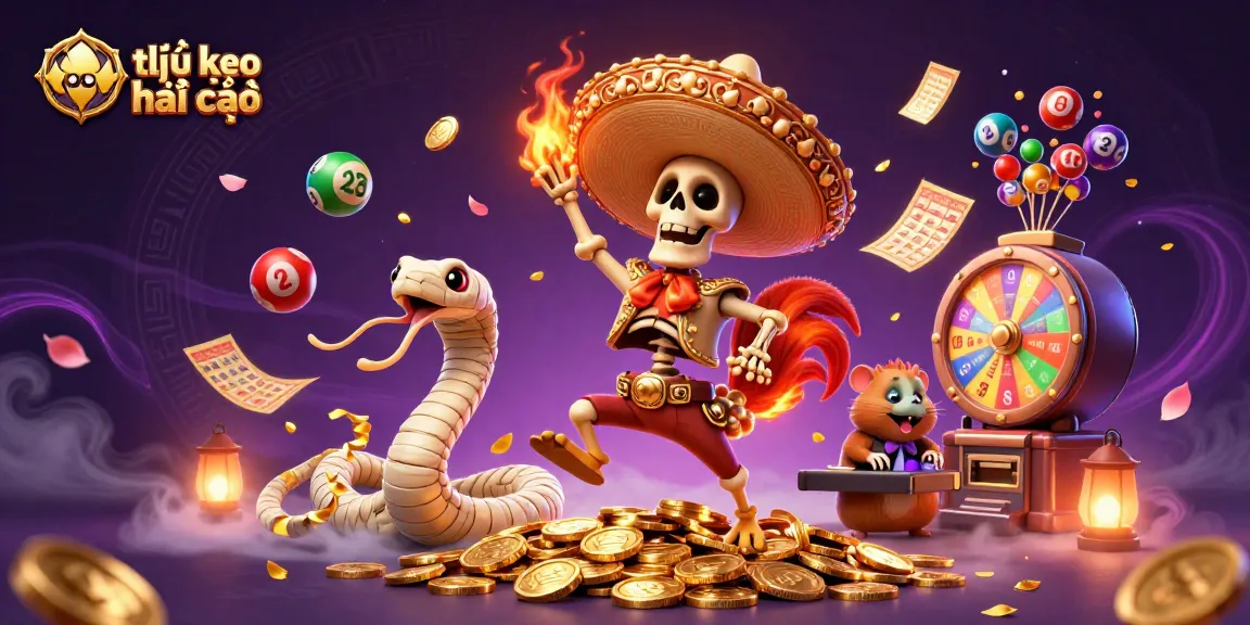 Win big with tỷ lệ kèo nhà cái featuring vibrant characters in a dynamic 3D casino scene.
