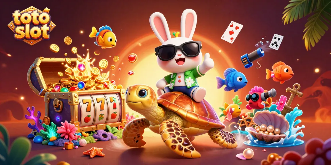 Raih kemenangan dalam permainan toto slot dengan kelinci beruntung dan kura-kura emas yang mempesona