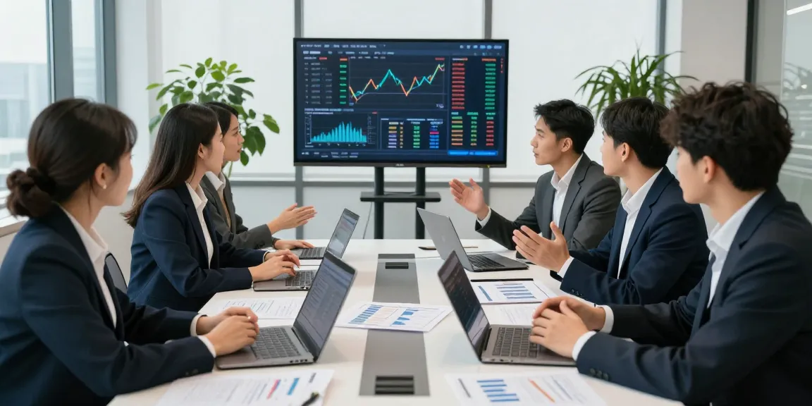 Financial Advice Gold Coast meeting with advisors discussing investment strategies in a modern office setting.