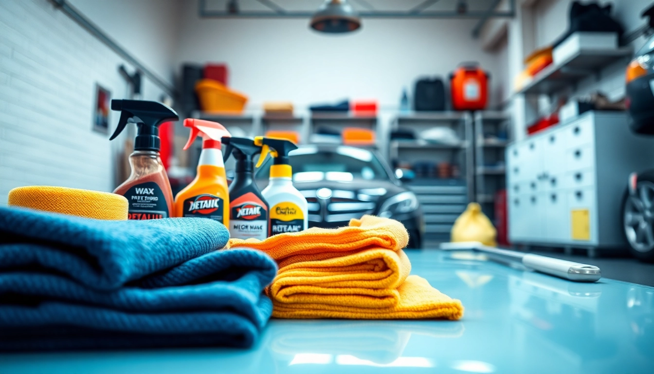 Discover what products do I need to detail my car with essential detailing tools laid out for easy access.