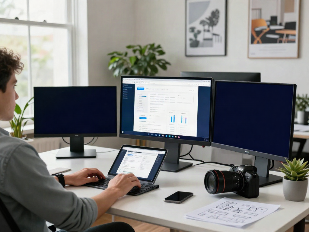 See this site analysis in a modern workspace with multiple screens and vibrant decor.