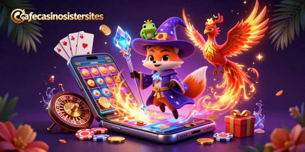 Experience thrilling gameplay at cafecasinosistersites with enchanted characters and vibrant casino games.