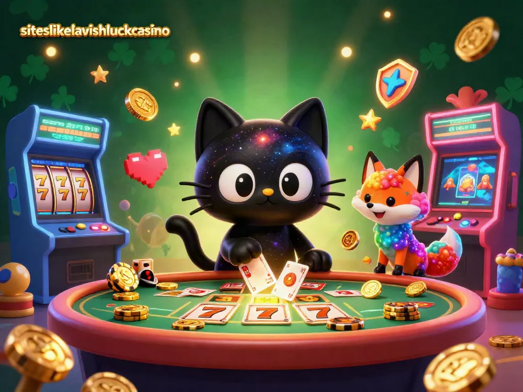 Experience excitement at siteslikelavishluckcasino with a dynamic cosmic cat casino scene full of games.