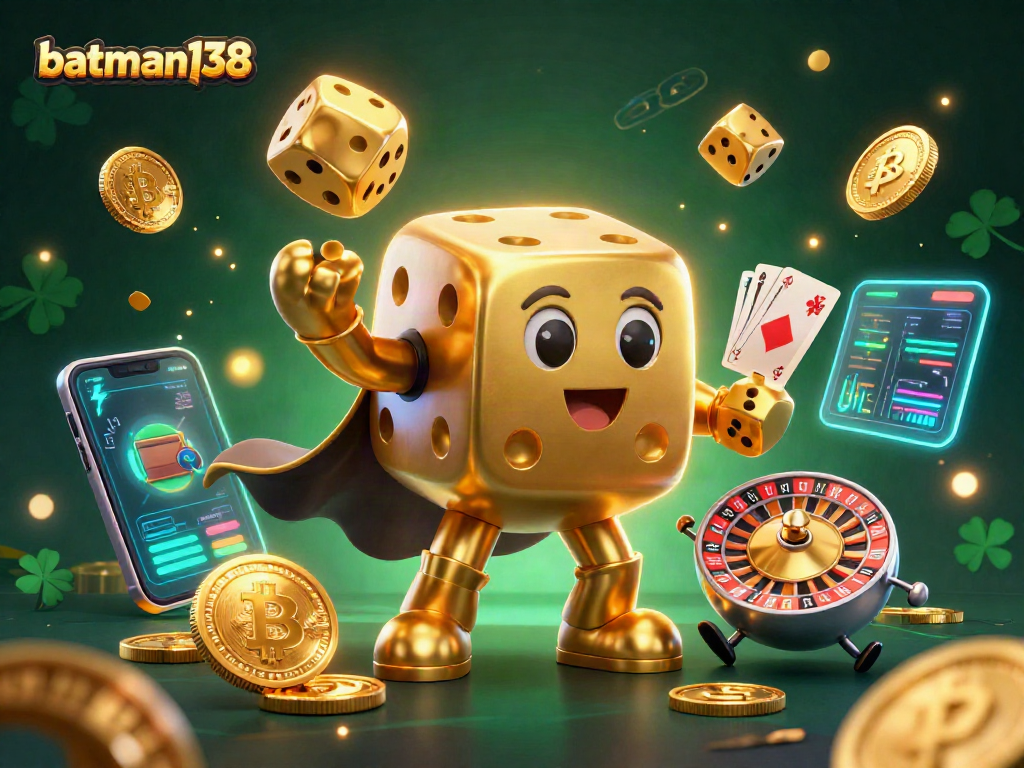 Experience high-stakes gaming with batman138's vibrant 3D casino illustration featuring dynamic characters and rich details.