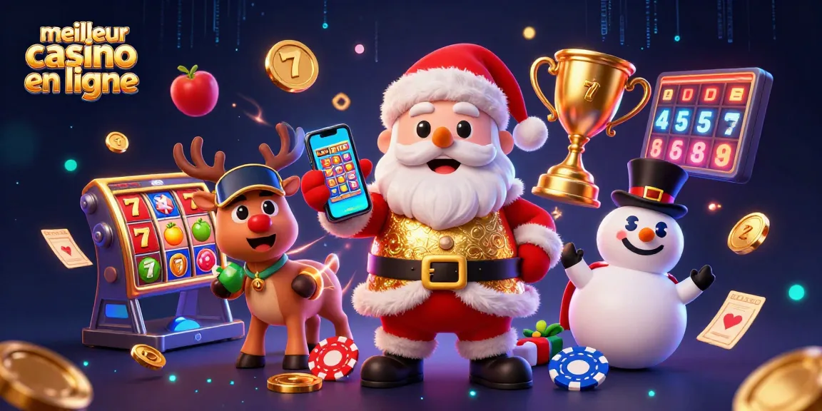 Visualisez le meilleur casino en ligne avec Santa, des jackpots et des éléments de jeu captivants.